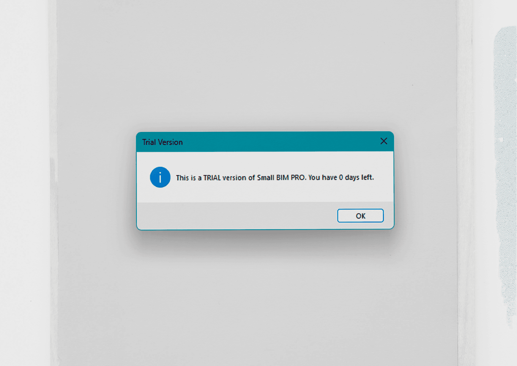 Trial version nearing expiration